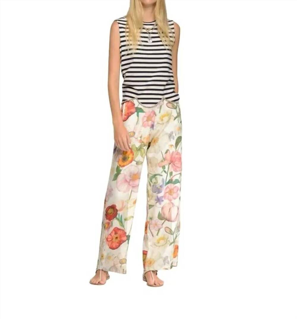 NEW VILAGALLO elena trousers in flores print
